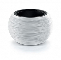 Горшок Prosperplast для цветов Furu Bowl 400 мм с вкладышем белый круглый 8 л (73093-449) 