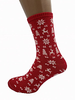 Носки женские Cool Socks Олени р. 23-25 красный 