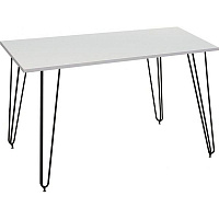Стол обеденный Nowy Styl Aller black (18) 1200x800x750 мм белый 