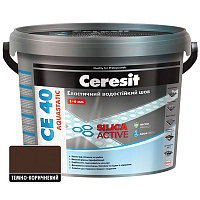 Фуга Ceresit СЕ 40 aguastatic 5 кг темно-коричневий