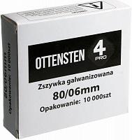 Скобы для пневмостеплера Ottensten 4PRO 6 мм тип 80 10000 шт.