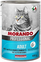 Корм Morando Professional Adult Cat для взрослых кошек, с белой рыбой и креветками 400 г