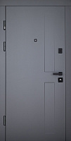 Дверь входная Abwehr MG3 (494+494) 096R(АСФ)+(СМБ) асфальт / белый супермат 2050x960 мм правая