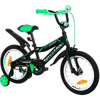 Велосипед детский Formula Cross SS18 RET-FRK-16-008 черный с салатовым