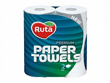 Бумажные полотенца Ruta Premium двухслойная 2 шт.