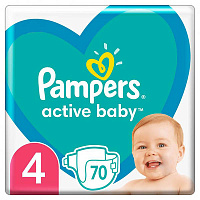 Подгузники Pampers Active Baby 4 9-14 кг 70 шт.