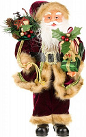 Декоративная фигура Дед Мороз бордовый TM-16025C 40 см 