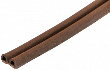 Уплотнитель самоклеящийся D-образный резиновый Sanok двойной 9х7,5 мм коричневый 