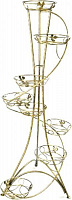 Подставка Ferrum Decor Башня 8 спираль 65x130 см золотой 