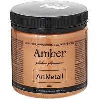 Декоративная краска Amber акриловая бронза 0.4кг