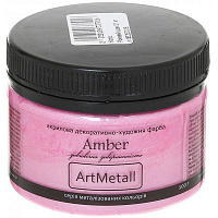 Декоративная краска Amber акриловая розовый шелк 0.1кг