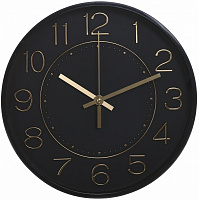 Часы настенные Optimal черно-золотой 30х30х4 см