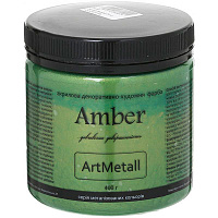 Декоративная краска Amber акриловая зеленая бронза 0.4кг