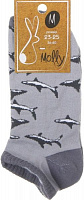 Носки женские Молли Акула р. 23-25 серый меланж 