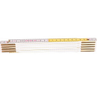 Лінійка розкладна NEO tools 74-020 Лінійка розкладна NEO 74-020 дерев'яна 2 м. бiло-жовта 