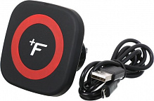 Автомобильное зарядное устройство держатель с беспроводным зарядным устройством FullFix EL003 черно-красный