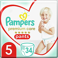 Подгузники-трусики Pampers Premium Care Pants Junior 5 12-17 кг 34 шт.