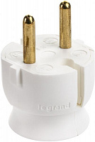 Вилка электрическая Legrand 16 А 50183 без заземления 250В 16А IP20 белый