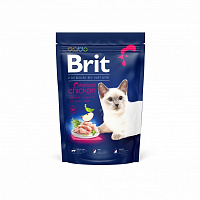 Корм для стерилизованных котов Brit Premium By Nature с курицей 1,5 кг