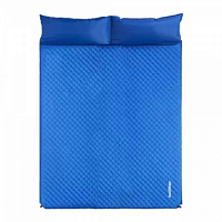 Коврик туристический Naturehike самонадувающийся двухместный с подушкой NH18Q010-D, 25 мм, синий