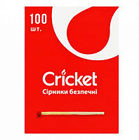Спички Cricket безопасные 3 упаковки по 100 шт.