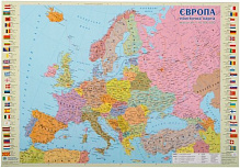 Подкладка для письма Европа полетическая карта ламинированная 65х45 см