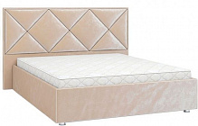 Кровать SOFYNO Кристалл с каркасным матрасом 160x200 см бежевый 