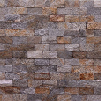 Мозаика без шва Банк камня сланец (серебрянная Болгария) перфект 0,5 кв.м 
