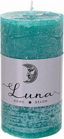 Свеча Рустик цилиндр изумрудный C5510-327 Luna
