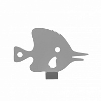 Крючок Steelgroup Рыбка серый SG-120