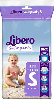 Подгузники-трусики для плавания Libero Swimpants Small 7-12 кг 6 шт.