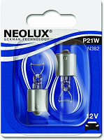 Лампа накаливания Neolux Standart (N38202B) P21W BA15S 12 В 12 Вт 2 шт 3200