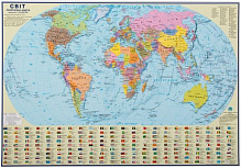 Подкладка для письма Політична карта світу М 1:51 000 000 А2 65х45 см
