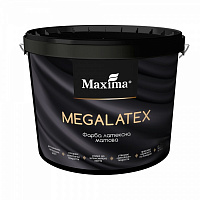 Краска интерьерная латексная Maxima Megalatex мат белая 1л 1,4кг 