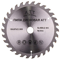 Пильный диск A.T.T.  180x22.2x1.7 Z30