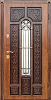 Дверь входная Abwehr АП1-127 (V) (K7) (СПЗ) (ЗК) 086П (ЗД+ПТ2) дуб золотой 2050х860мм правая