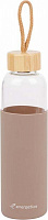 Спортивная бутылка Energetics Glass Bottle Bamboo II 420122-904105 500 мл коричневый