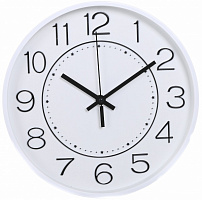 Часы настенные Optimal бело-черный 30х30х4 см