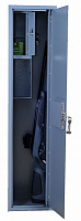 Сейф оружейный Metalzavod ШО-1300 серый (2 ружья + трейзер) 