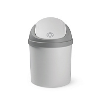 Ведро для мусора MVM BIN-10 1,6 л серый