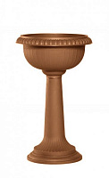 Горшок пластиковый Sanja IPPI Пехар высокий 32 см круглый 10л темно-коричневый 