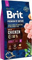 Корм Brit Premium Эдалт S для взрослых собак мелких пород, с курицей, 1 кг, 170809/6284