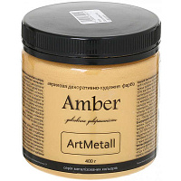 Декоративная краска Amber акриловая светлое золото 0.4кг