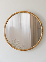 Зеркало настенное Luxury Wood Perfection Slim ясень темный D700 мм 