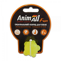 Іграшка для собак AnimAll Куля молекула 3 см жовта 88131