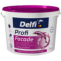 Краска акриловая Delfi Profi Facade мат белый 1,4кг