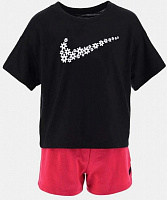 Комплект дитячого одягу Nike SPORT DAISY MESH SHORT SET 36J099-A4Y р. 6X білий