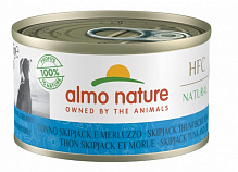 Консерва для всех пород Almo Nature HFC Dog Natural с полосатым тунцем и щепкой 95 г