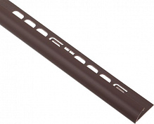Уголок для плитки Salag внешний 10 ПВХ 10010 10 мм 2,5м темно-коричневый 