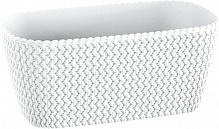 Ящик балконный Prosperplast Splofy Case прямоугольный 7,4л белый (26071-449) 